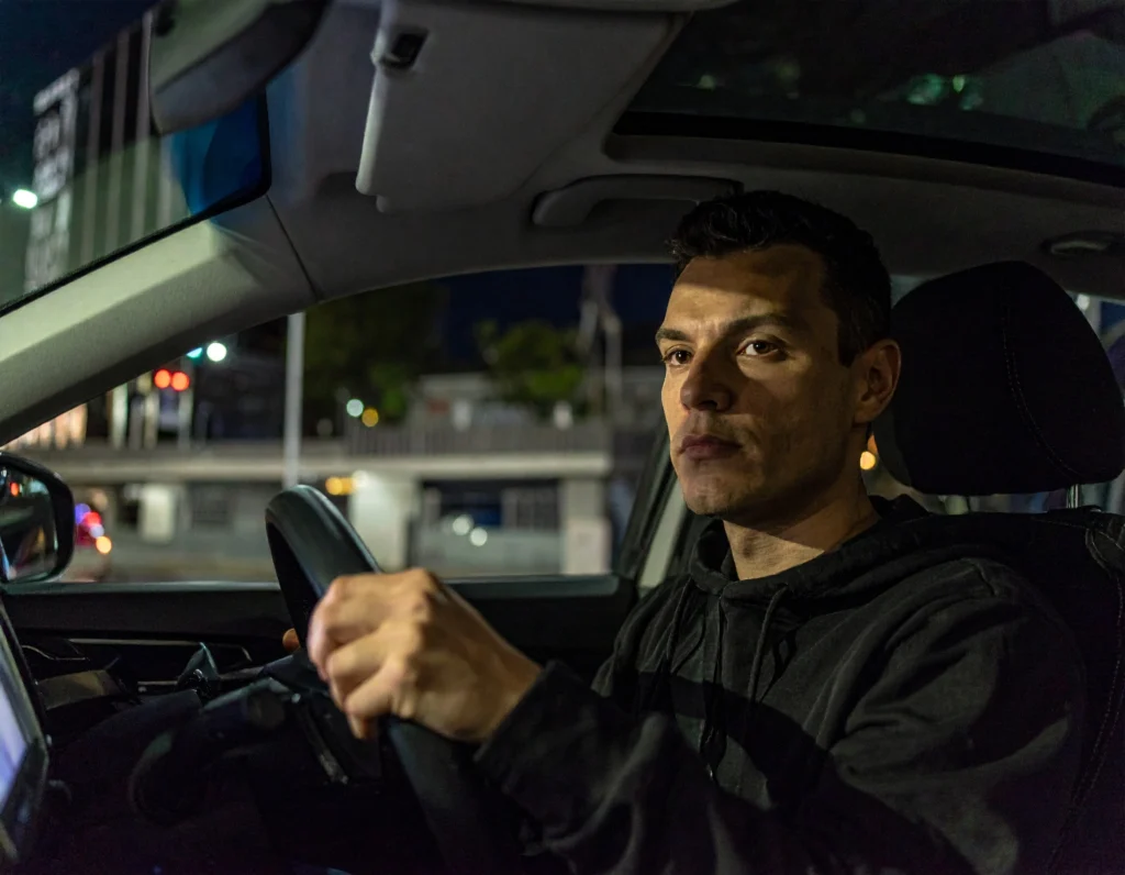 creepy uber driver stares at the woman he is picking up - File Abuse Lawsuit