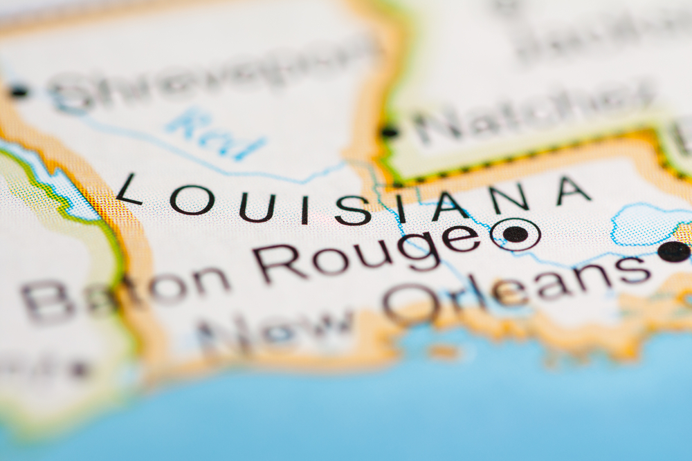 Louisiana map photo